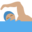 man swimming, medium skin tone